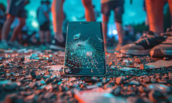 üyada telefonun kırılması, iletişim kopukluğuna ve dostlarla araya girecek soğukluğa işaret eder